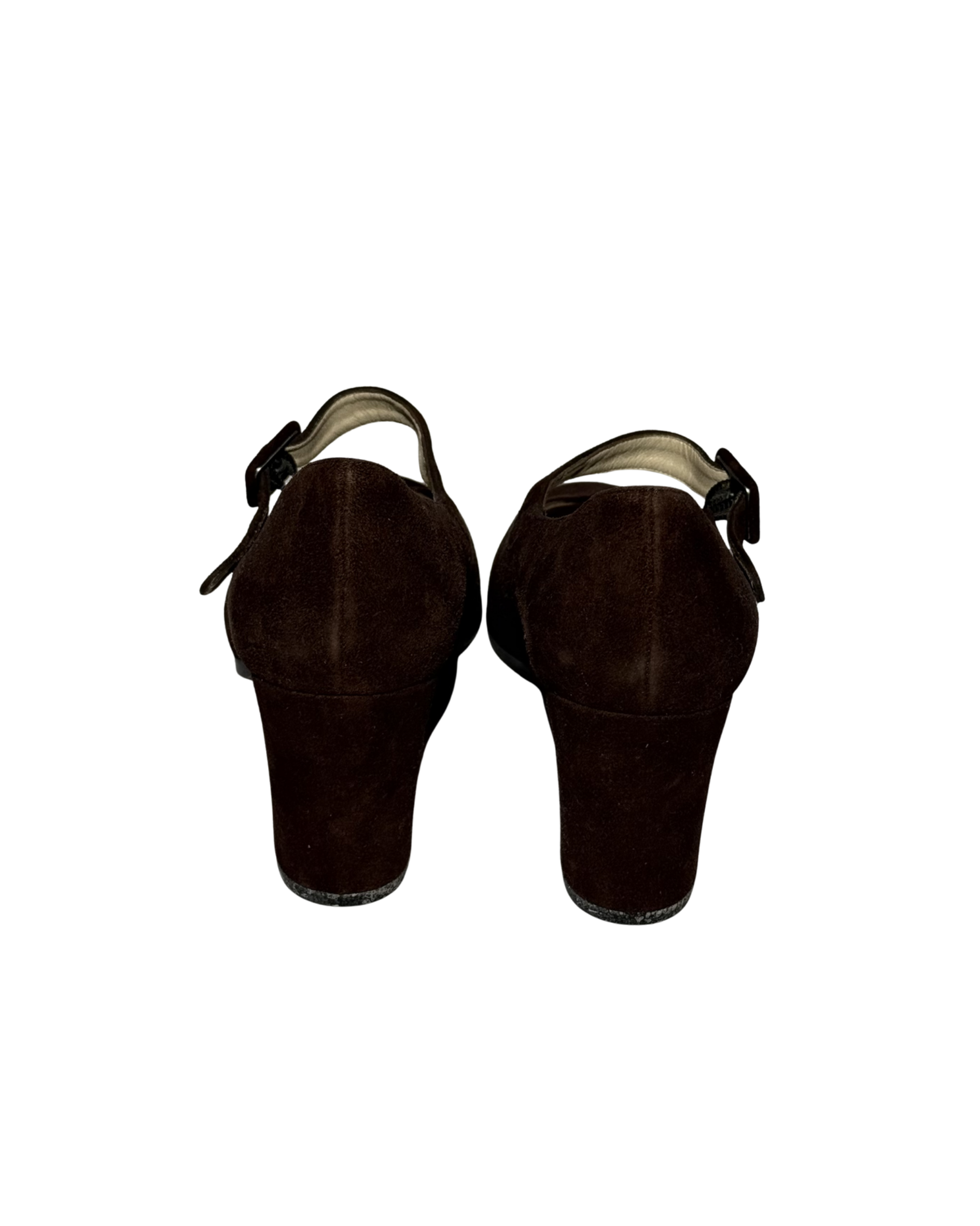 Back view showing heel structure