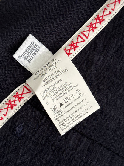 Close-up on composition label