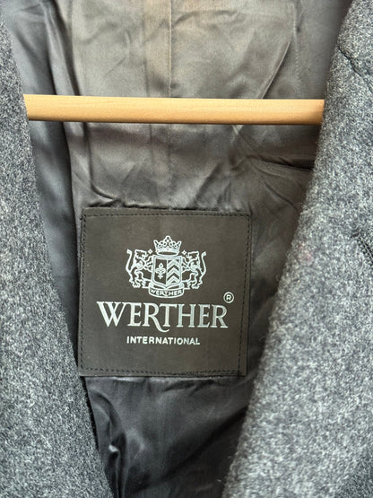 Werther International label detail inside vintage coat