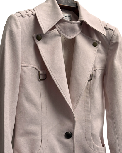 Givenchy by Riccardo Tisci FW2010 Double Collar Biker Jacket Pink Size M