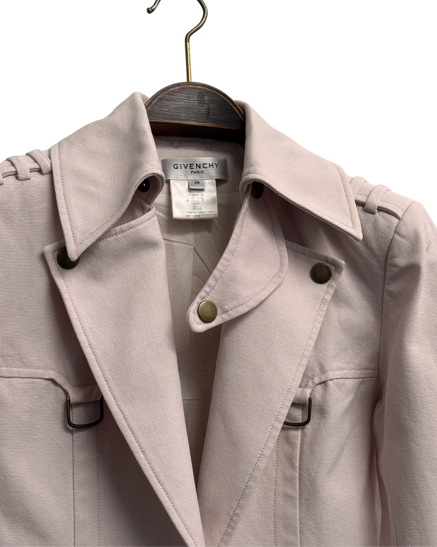 Givenchy by Riccardo Tisci FW2010 Double Collar Biker Jacket Pink Size M