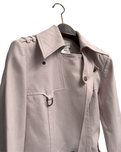 Givenchy by Riccardo Tisci FW2010 Double Collar Biker Jacket Pink Size M