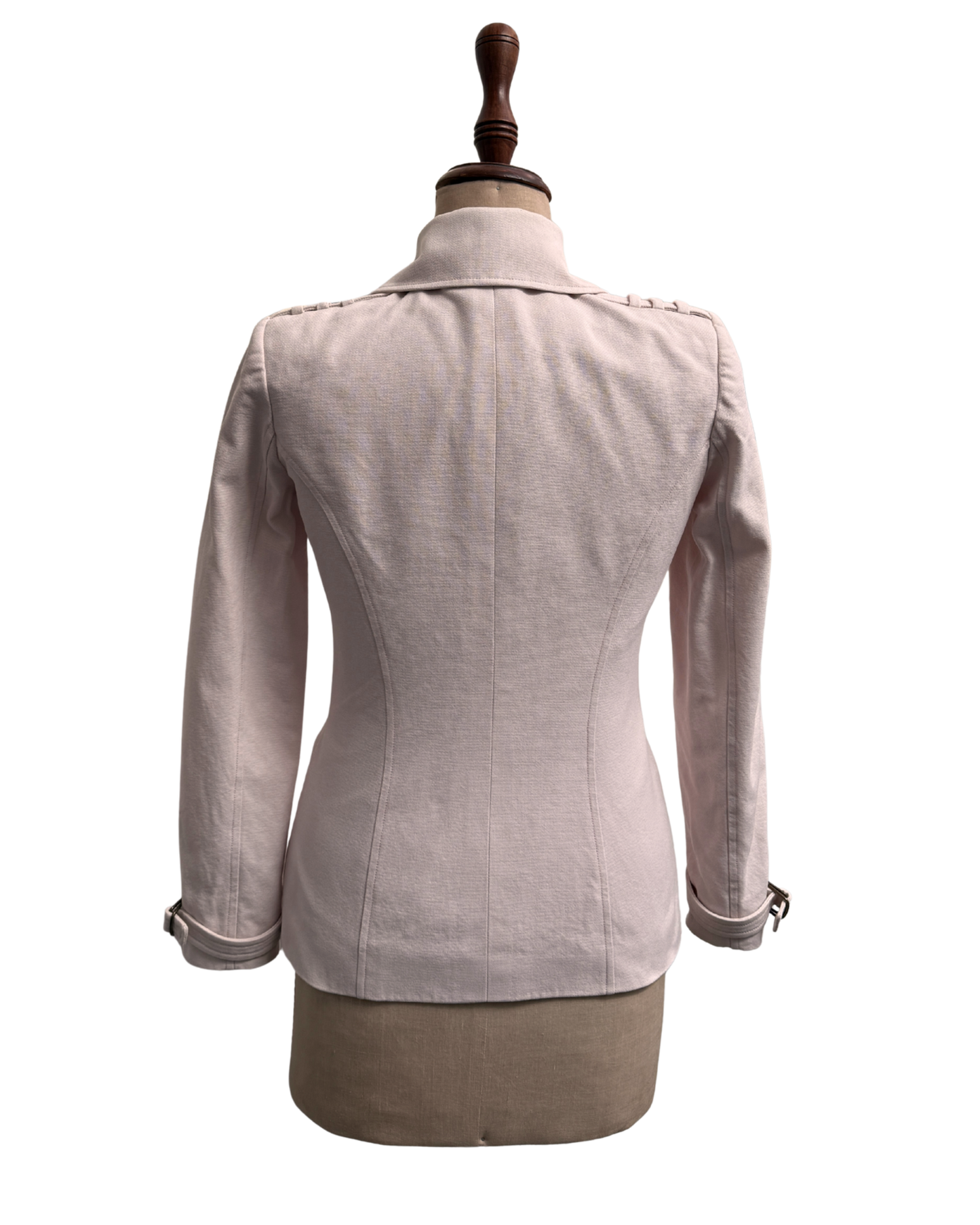 Givenchy by Riccardo Tisci FW2010 Double Collar Biker Jacket Pink Size M