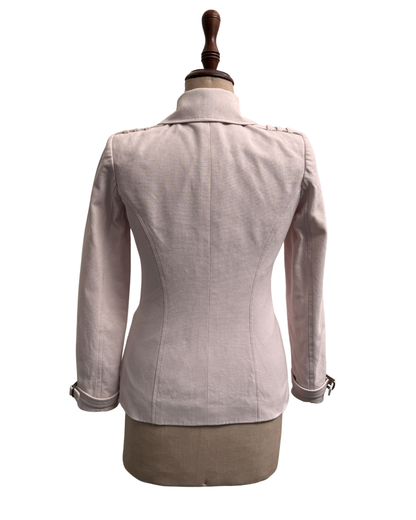 Givenchy by Riccardo Tisci FW2010 Double Collar Biker Jacket Pink Size M