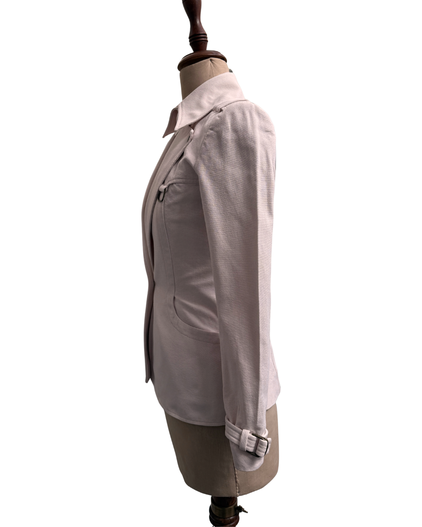 Givenchy by Riccardo Tisci FW2010 Double Collar Biker Jacket Pink Size M