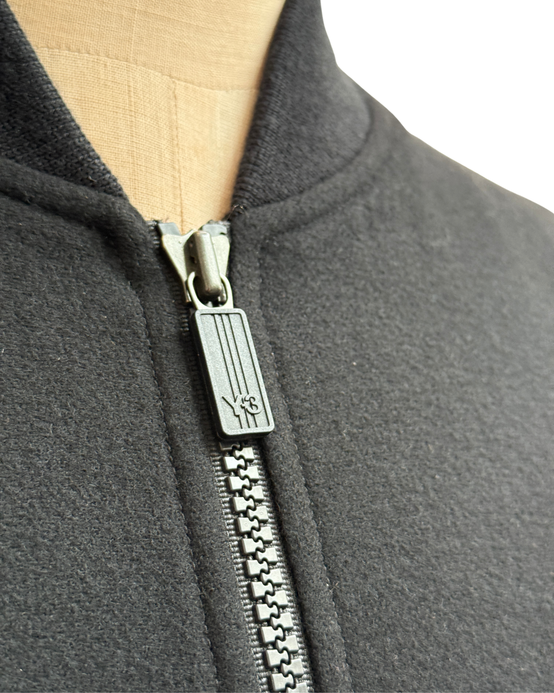 Y-3 jacket front zip detail