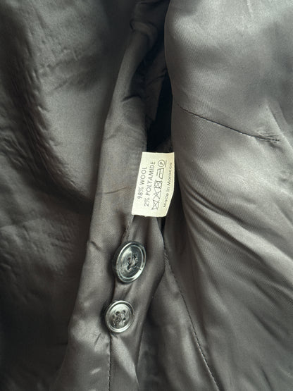 Dries Van Noten Dark Grey Wool Blazer 3 Button Tailored Jacket Size 40