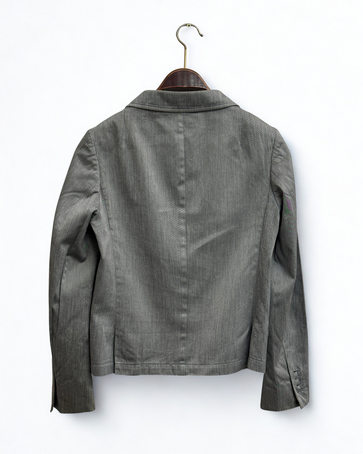 Dries Van Noten Safari Jacket Cotton Press Button Blazer Size 36