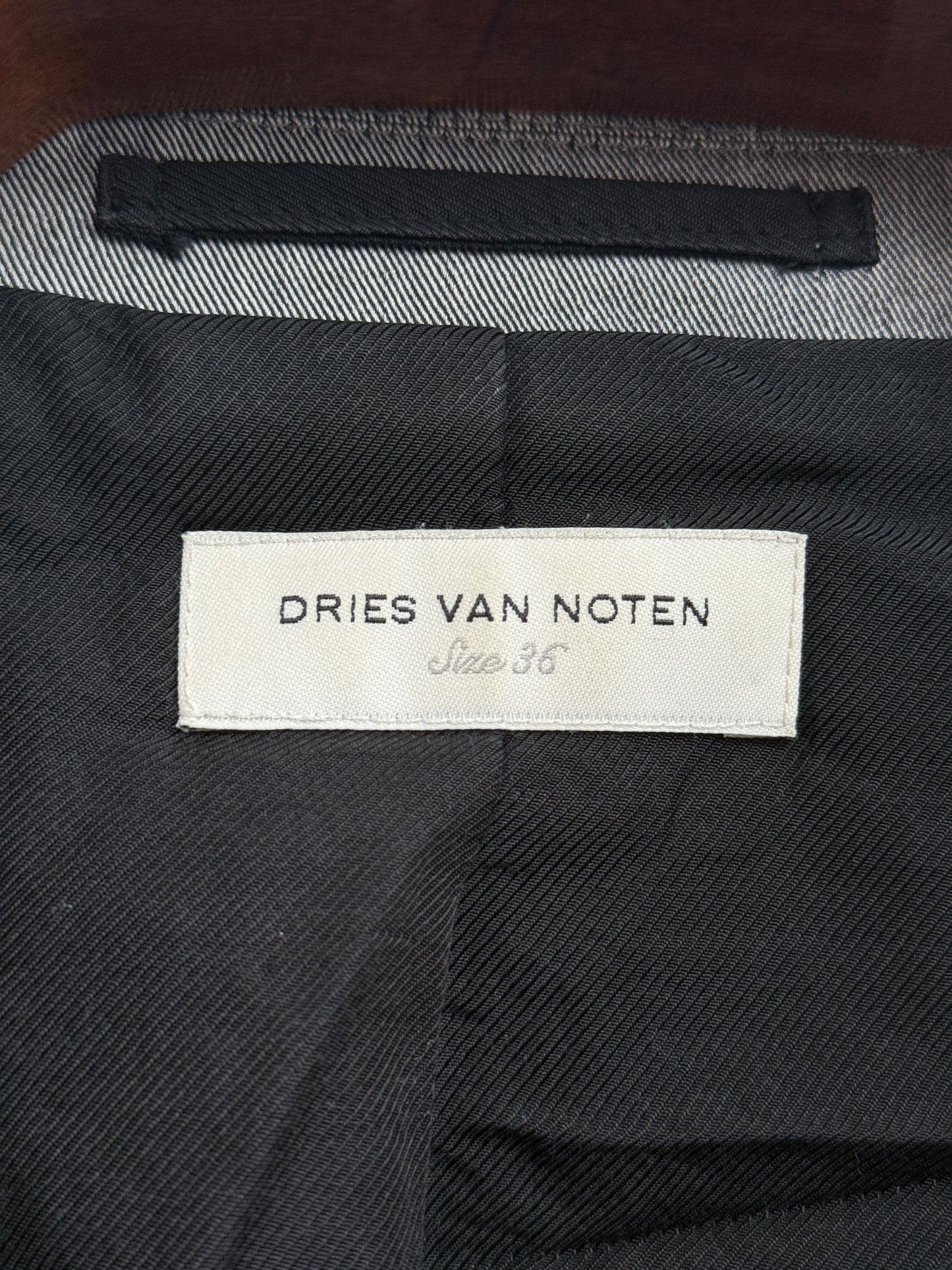Dries Van Noten Safari Jacket Cotton Press Button Blazer Size 36