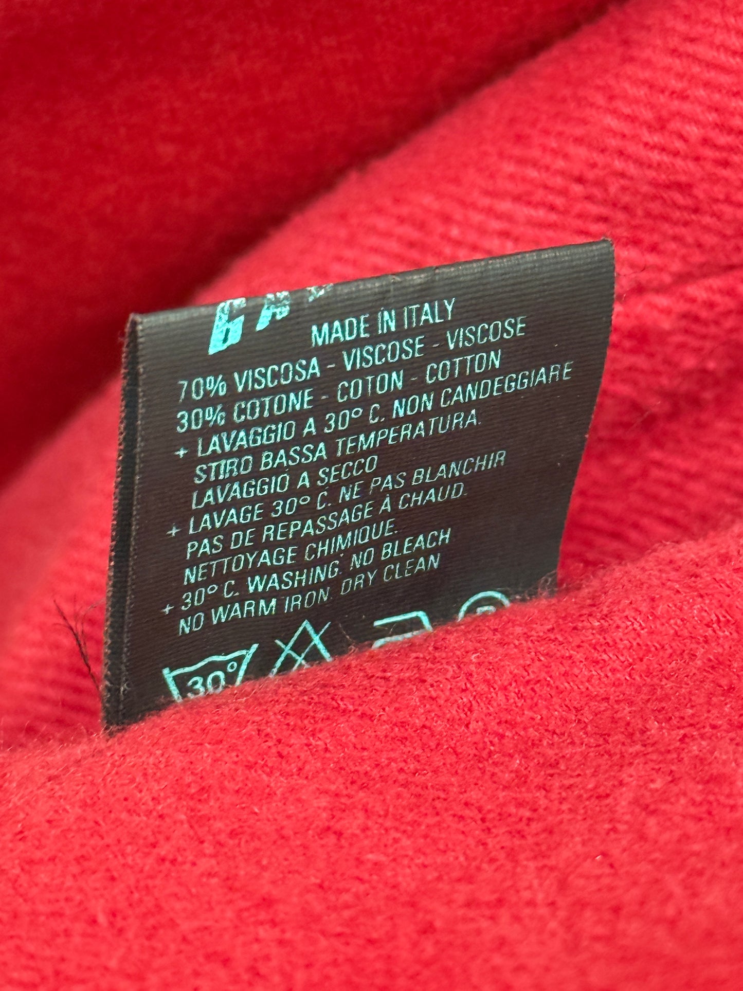 Jean Paul Gaultier Junior 1995 Red Double Breasted Blazer Made in Italy Size 44