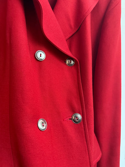 Jean Paul Gaultier Junior 1995 Red Double Breasted Blazer Made in Italy Size 44