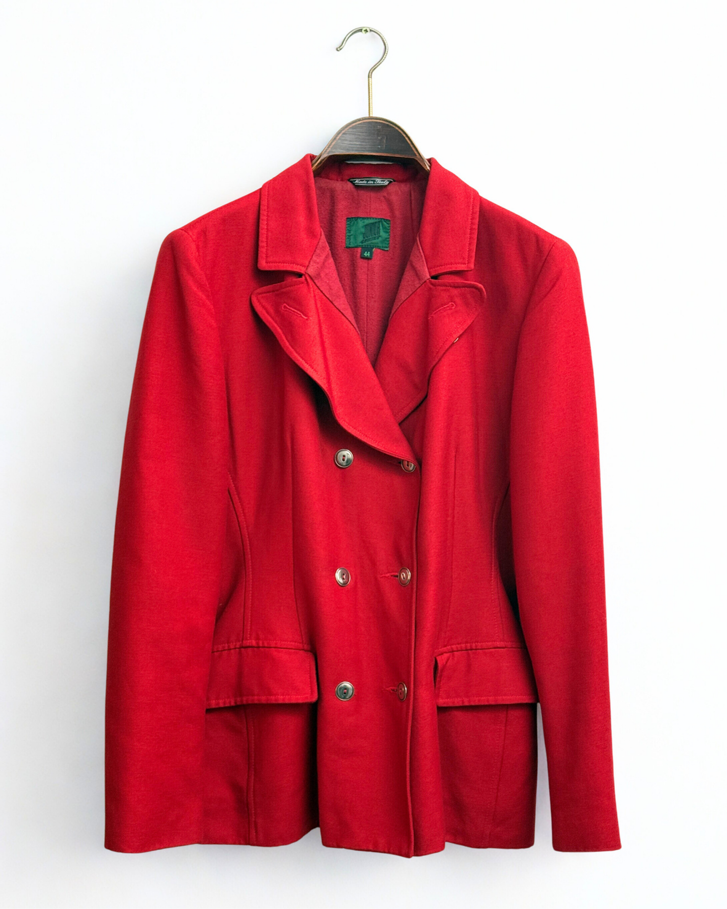 Jean Paul Gaultier Junior 1995 Red Double Breasted Blazer Made in Italy Size 44