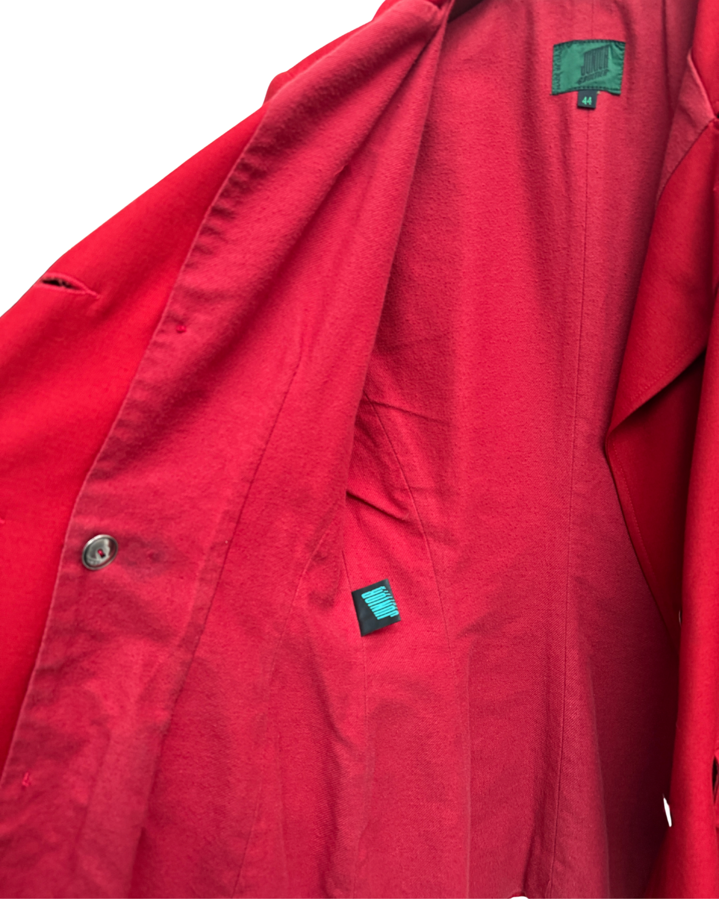 Jean Paul Gaultier Junior 1995 Red Double Breasted Blazer Made in Italy Size 44