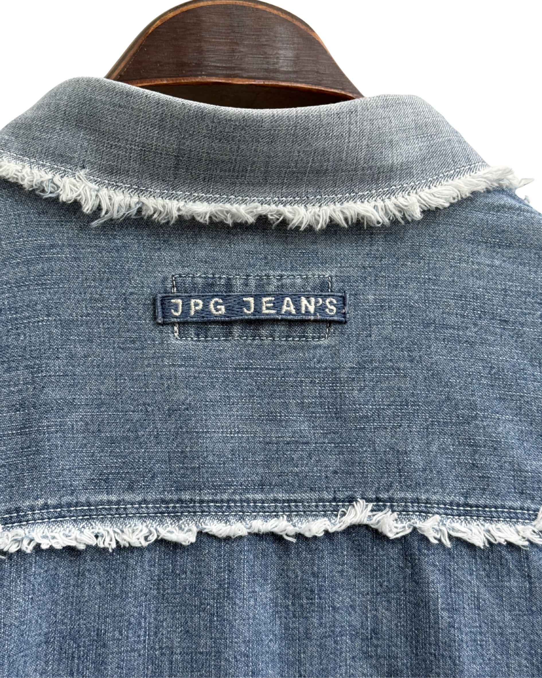 JPG Jeans Tag on back of shirt