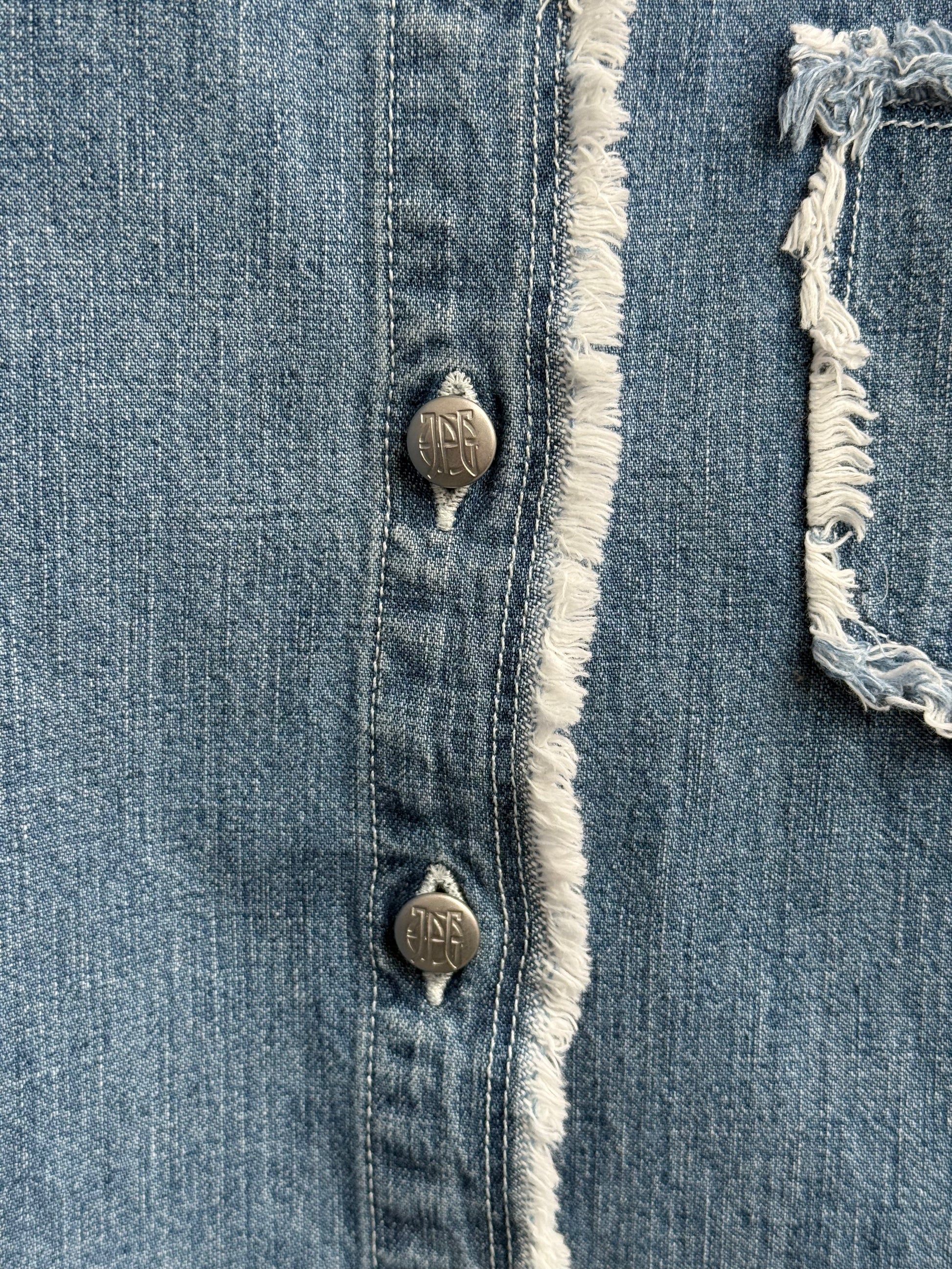 Close up of button detailing