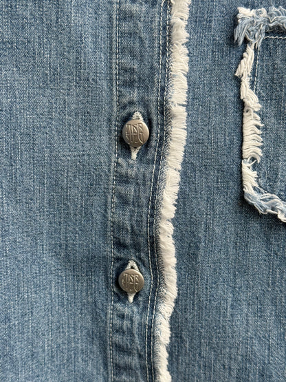 Close up of button detailing