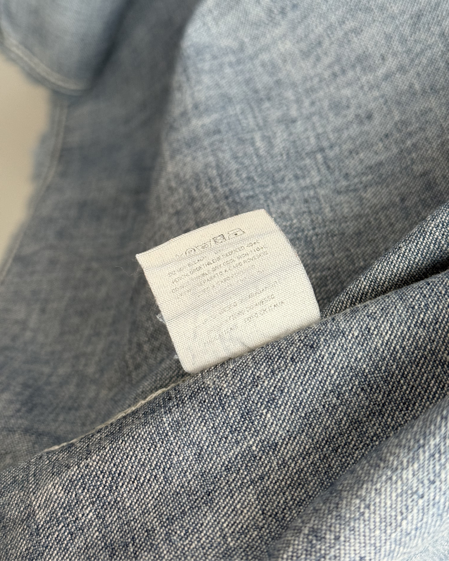 Close-up of a label