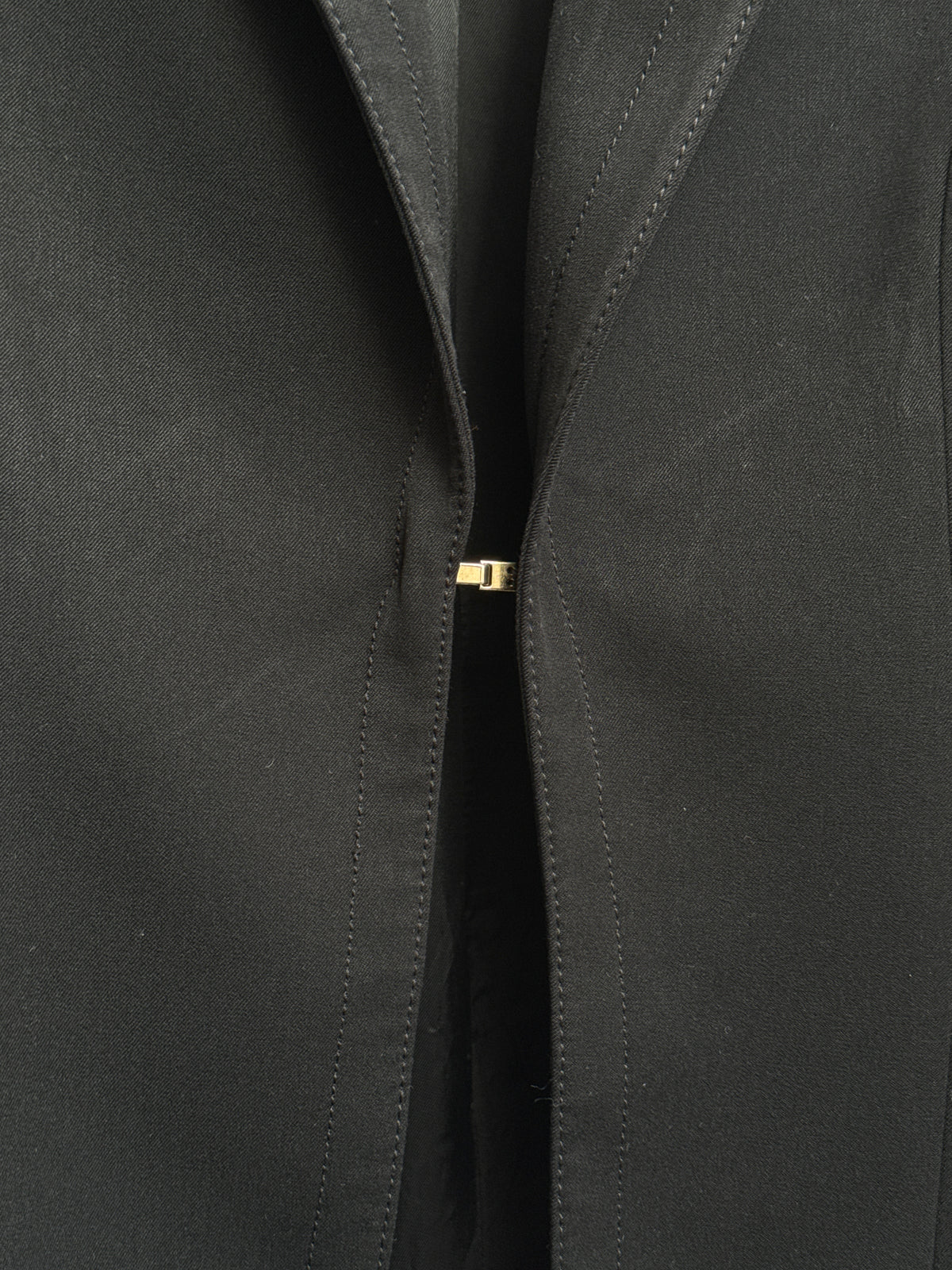 Dirk Bikkembergs Early 2000s Black Fitted Blazer Eyelet Cuffs IT 46 Women