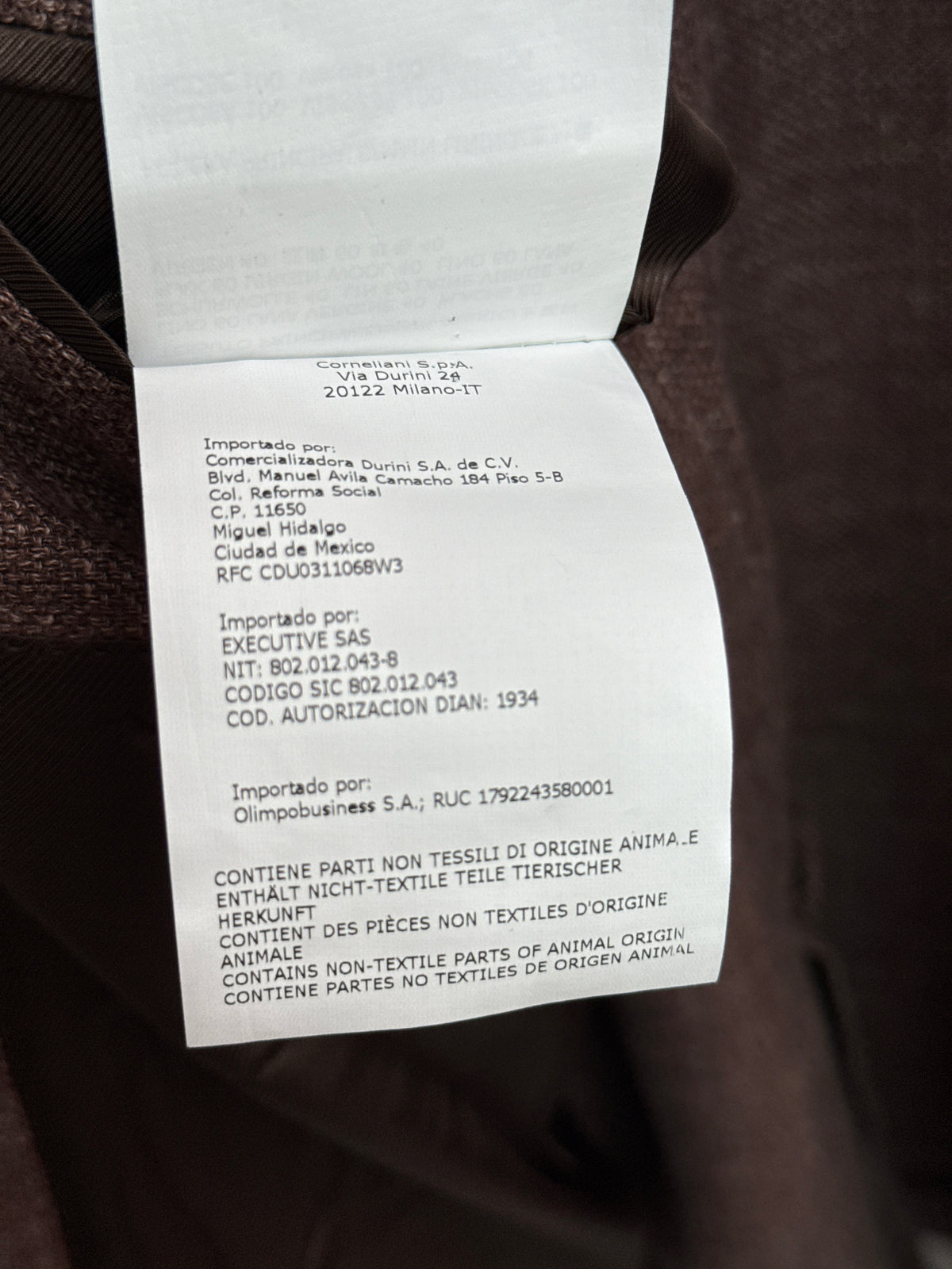 Corneliani Linen and Wool Blazer Size 62