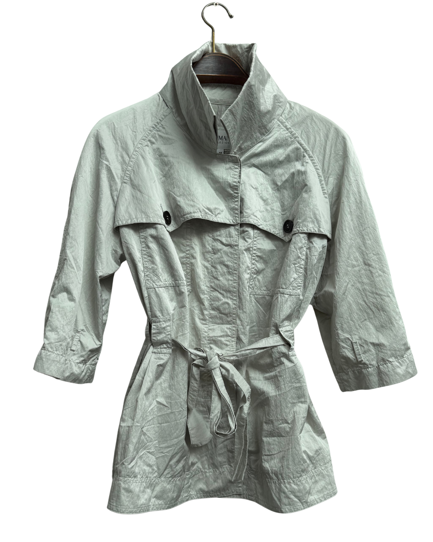 Armani Collezioni Waterproof Trench Jacket Size IT 46