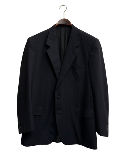 Brioni 1996 Galtrucco Traiano Black Wool Blazer Size 54