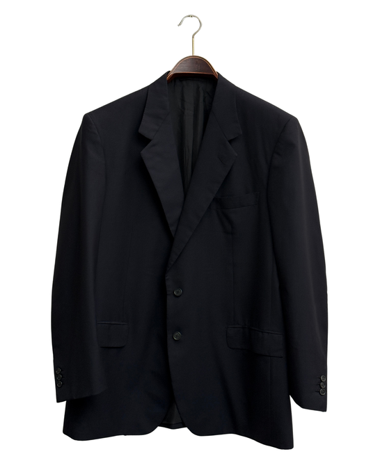 Brioni 1996 Galtrucco Traiano Black Wool Blazer Size 54