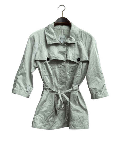 Armani Collezioni Waterproof Trench Jacket Size IT 46