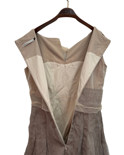 Natan Edouard Vermeulen Colour Block Tulle Dress with Jewel Detail size 38
