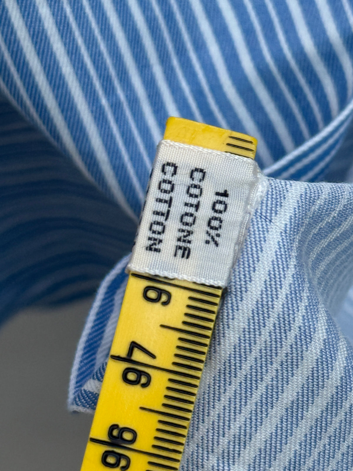 Kiton Blue and White Striped Cotton Shirt size 41