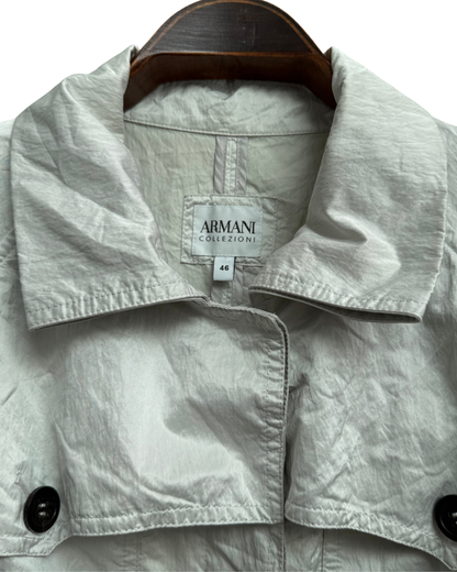 Armani Collezioni Waterproof Trench Jacket Size IT 46