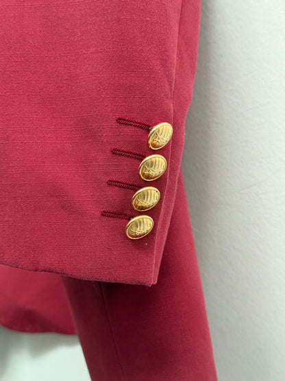 Yves Saint Laurent Pour Homme Red Blazer Size 60