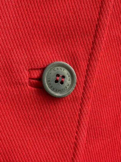 Erny van Reijmersdal Red Tailored Blazer, Women's Size 42