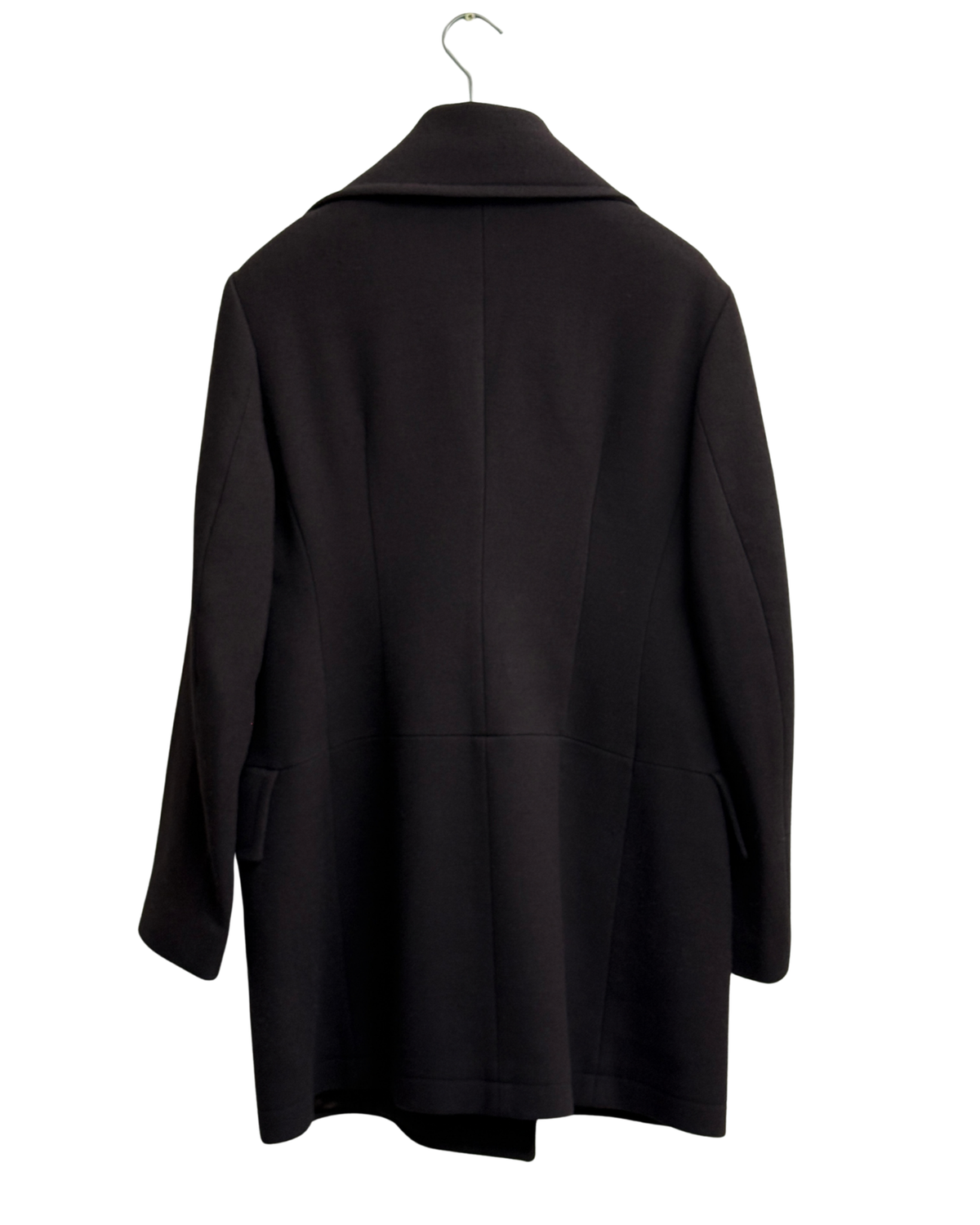 Dries van Noten black wool peacoat, mid 1990s size 40
