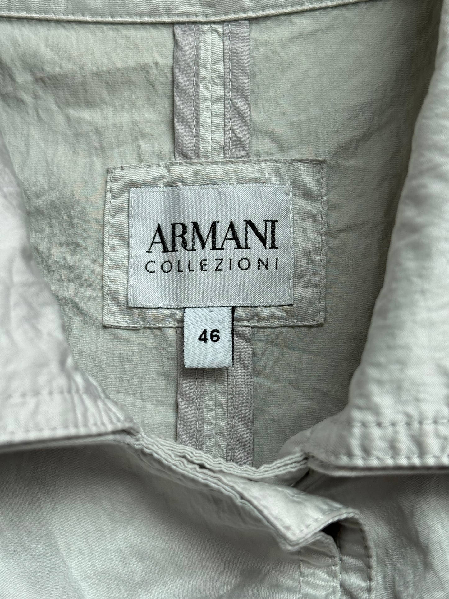 Armani Collezioni Waterproof Trench Jacket Size IT 46