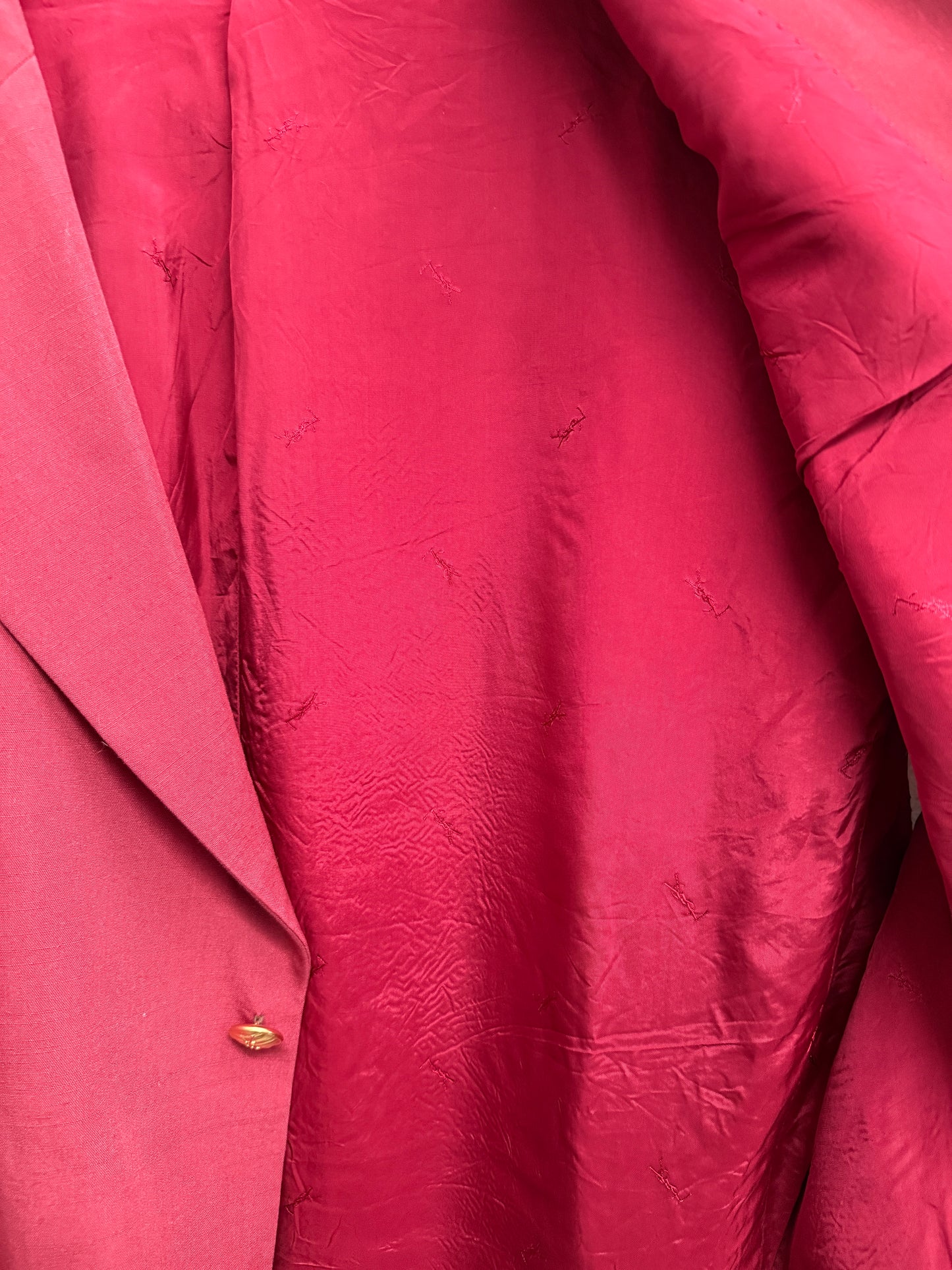 Yves Saint Laurent Pour Homme Red Blazer Size 60