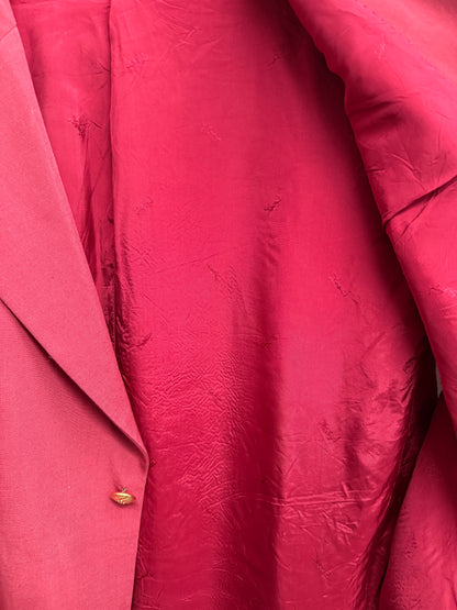 Yves Saint Laurent Pour Homme Red Blazer Size 60
