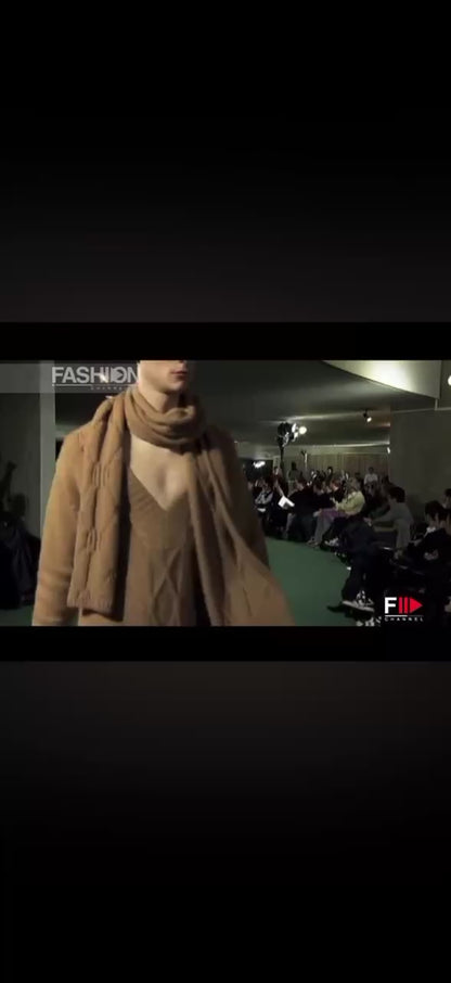 Dries van Noten grey wool down-filled peacoat, Fall 2009